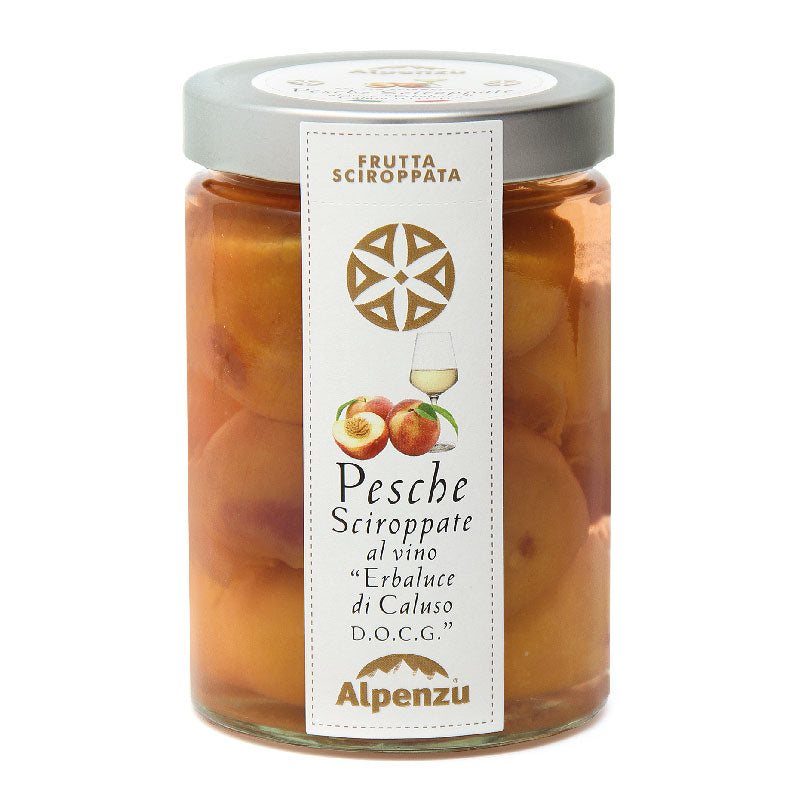Alpenzu Peaches in Syrup with White Wine, 540 g