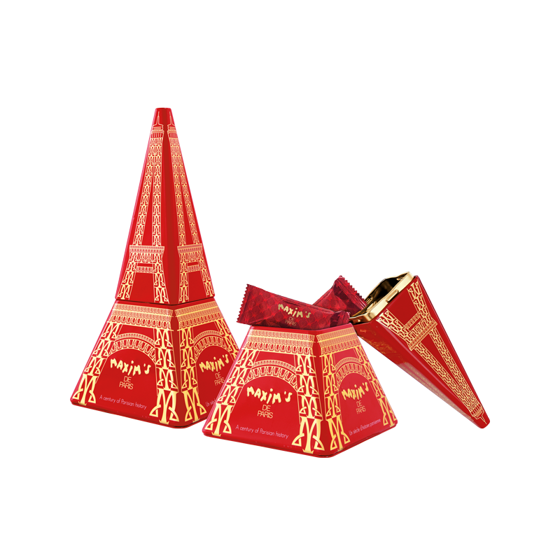 Maxim’s Milk Chocolate Lace Crêpes in Eiffel Tower Tin, 70 g (2.5 oz)