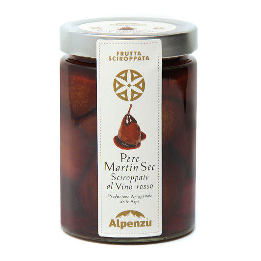 Alpenzu Pears in Syrup with Red Wine, 580 g