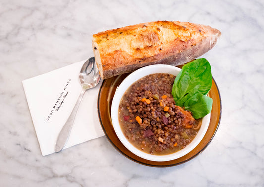 Soup with Baguette