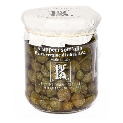 Kazzen Small Capers in Extra Virgin Olive Oil, 175 g