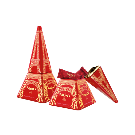 Maxim’s Milk Chocolate Lace Crêpes in Eiffel Tower Tin, 70 g (2.5 oz)
