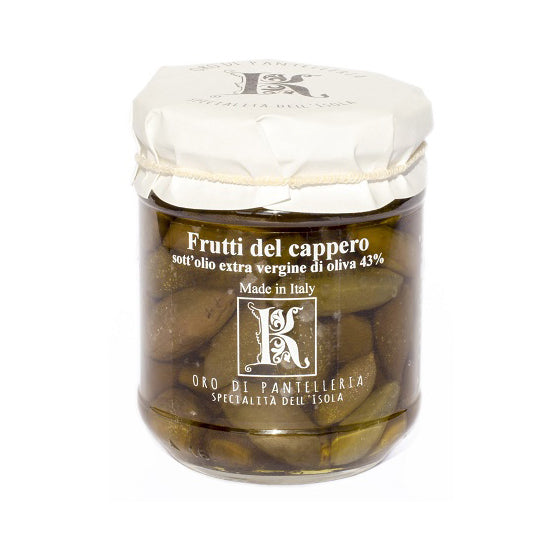 Kazzen Large Caper Fruits in Extra Virgin Olive Oil, 175 g
