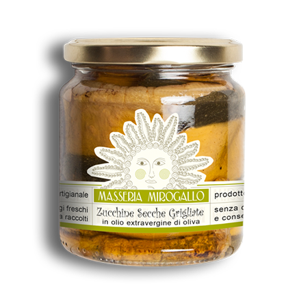 Mirogallo Grilled Sundried Zucchini in Extra Virgin Olive Oil
